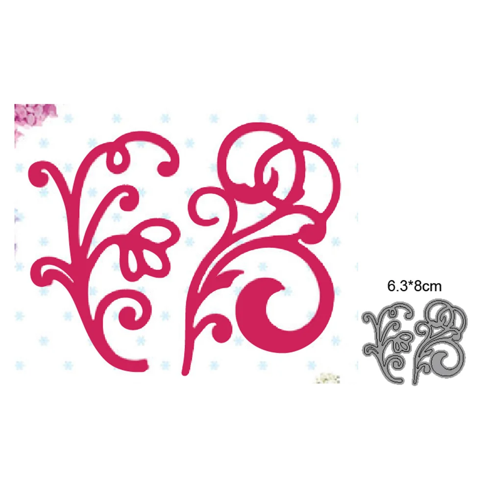 

New swirl leaves Die Cuts Metal Cutting Die Craft Die Embossing Stencil Template for Scrapbooking Card Making DIY Invitation