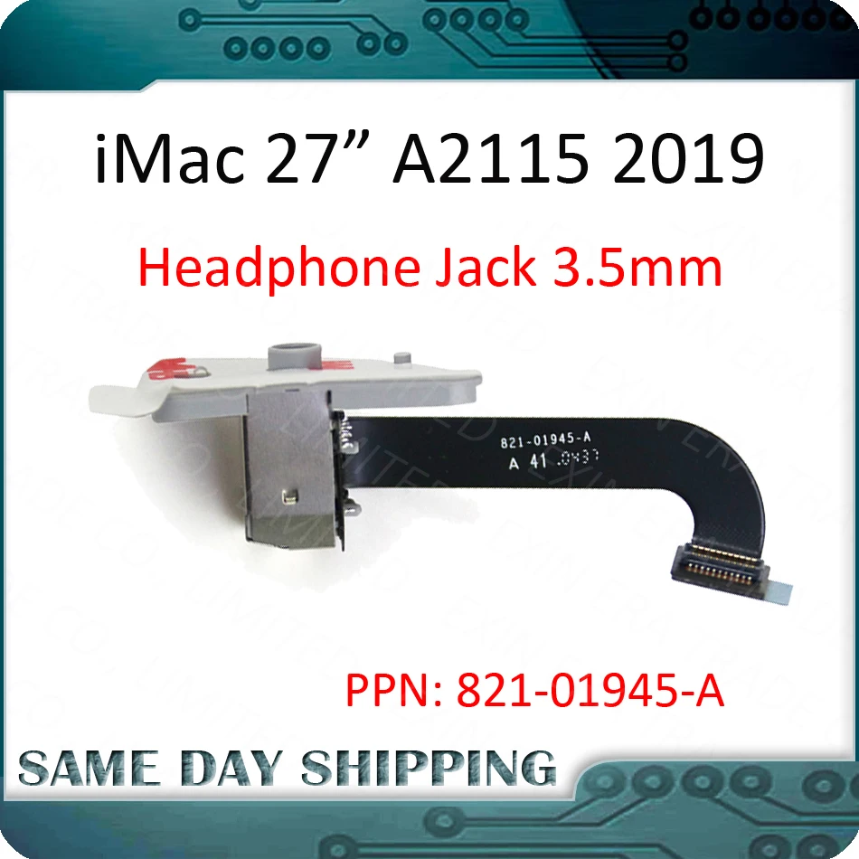 2019 Новый 821-01945-A Для iMac 27 A2115 аудио разъем для наушников головной гарнитуры гибкий