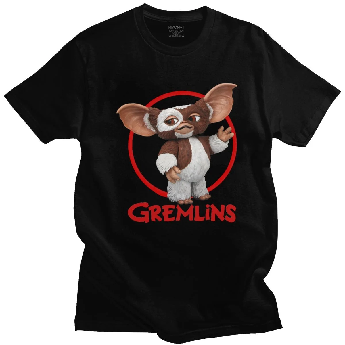 Kawaii Gremlins футболка Mogwai Rules новинка из чистого хлопка с коротким рукавом Gizmo 80-е