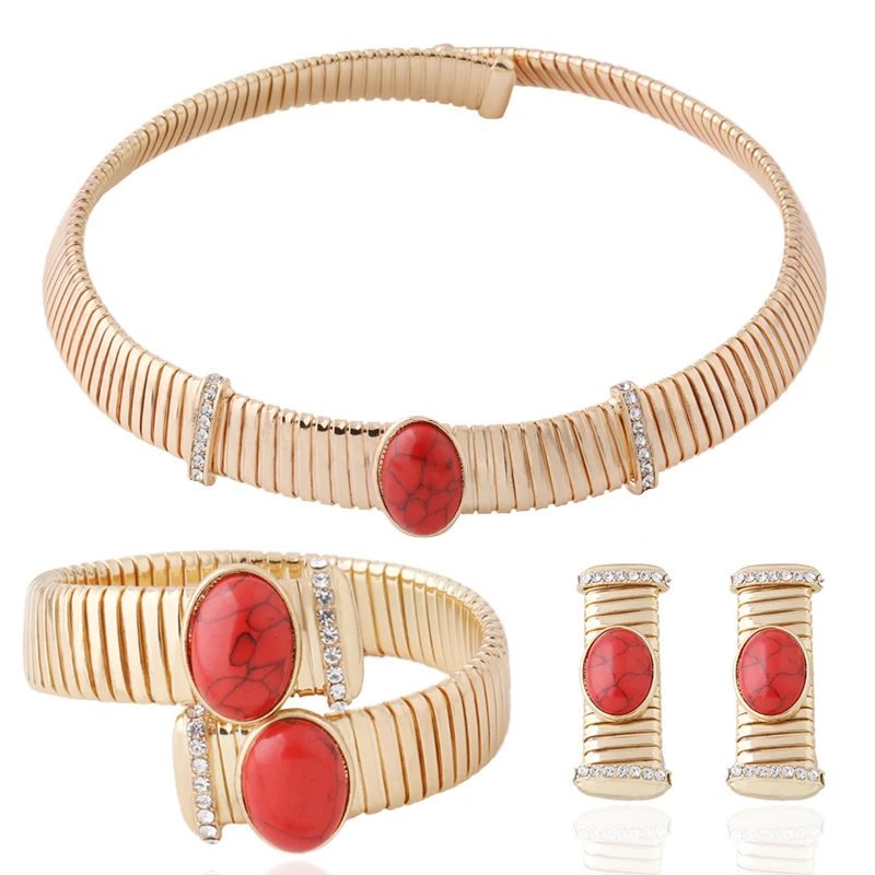 

Spring Bracelet Wide Bangles Exaggeration Set Chains Madera Coral Red Pulseira Estrela de Cinco Elastic Perles bracelets women