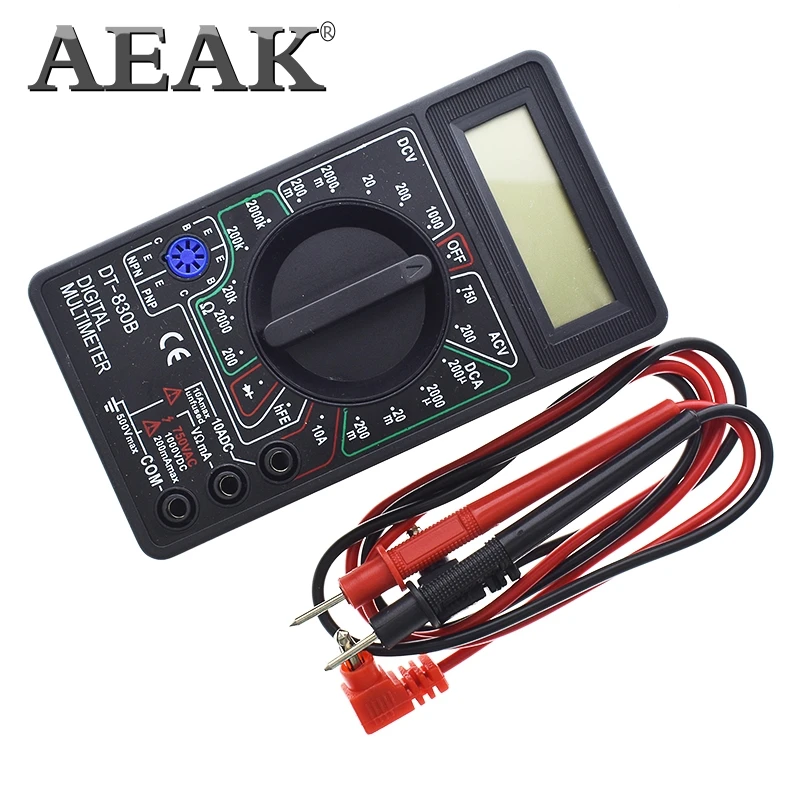 Цифровой вольтметр AEAK DT 830B Омметр амперметр мультиметр ручной тестер DT830B
