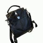 Натуральный кожаный рюкзак женский рюкзак из Кореи, простая черная Повседневная сумка на плечо, многофункциональная дорожная сумка, 2020
