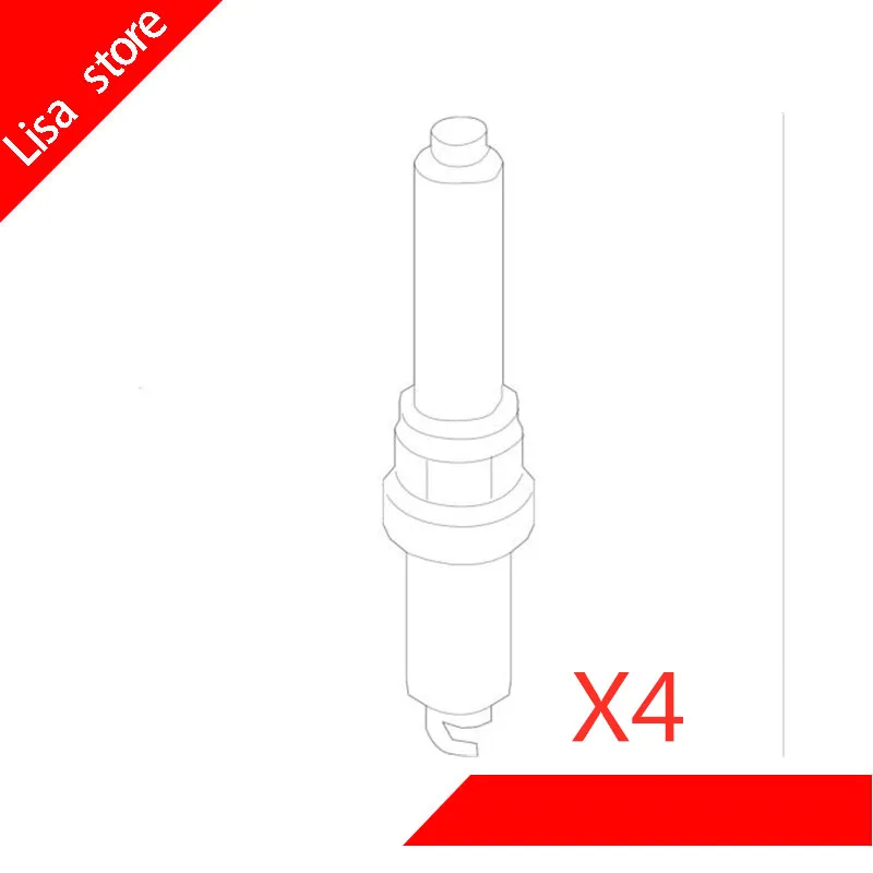 

Original 4pcs/lot Car Spark Plugs For FENGSHEN A60 1.5L KIA K2 Soul Forte Hyundai Verna Elantra Nickel Alloy LZKR6B-10E 1578