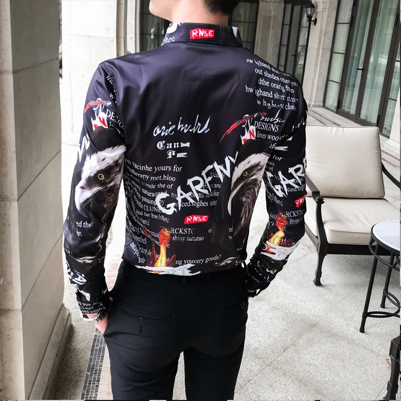 Мужская Повседневная рубашка с длинным рукавом белая формальная деловая