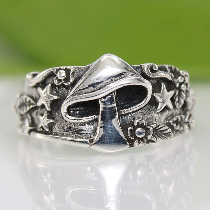 Винтажные кольца для женщин мужчин панк хип-хоп многоразмерные серебряное