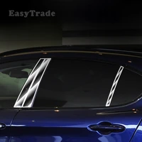 for alfa romeo stelvio 2020 2019 2018 2017 accessories car side window center pillar trim center panel decoration sticker decal