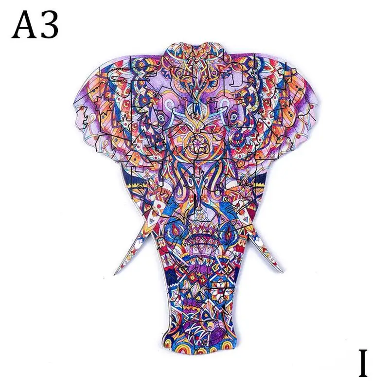 

Adult wooden animal puzzle DIY unique wooden animal-shaped interactive For children puzzle puzzle toy game D8C5