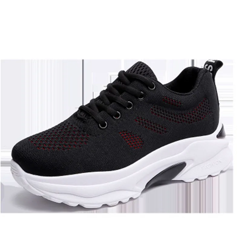 Женские повседневные туфли OLOMLB Модные дышащие сетчатые на шнуровке Женская