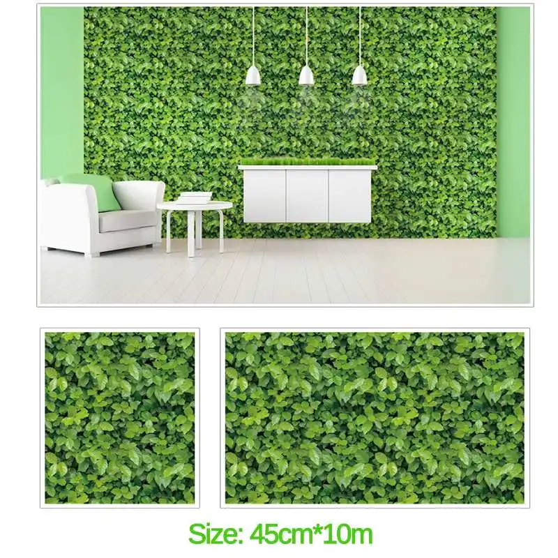 

Thick Waterproof PVC 3D Brick Wall Stickers Paper Wood Grain Stone Grassland Pattern self-adhesive Wallpaper Home Decor 45cmx10m