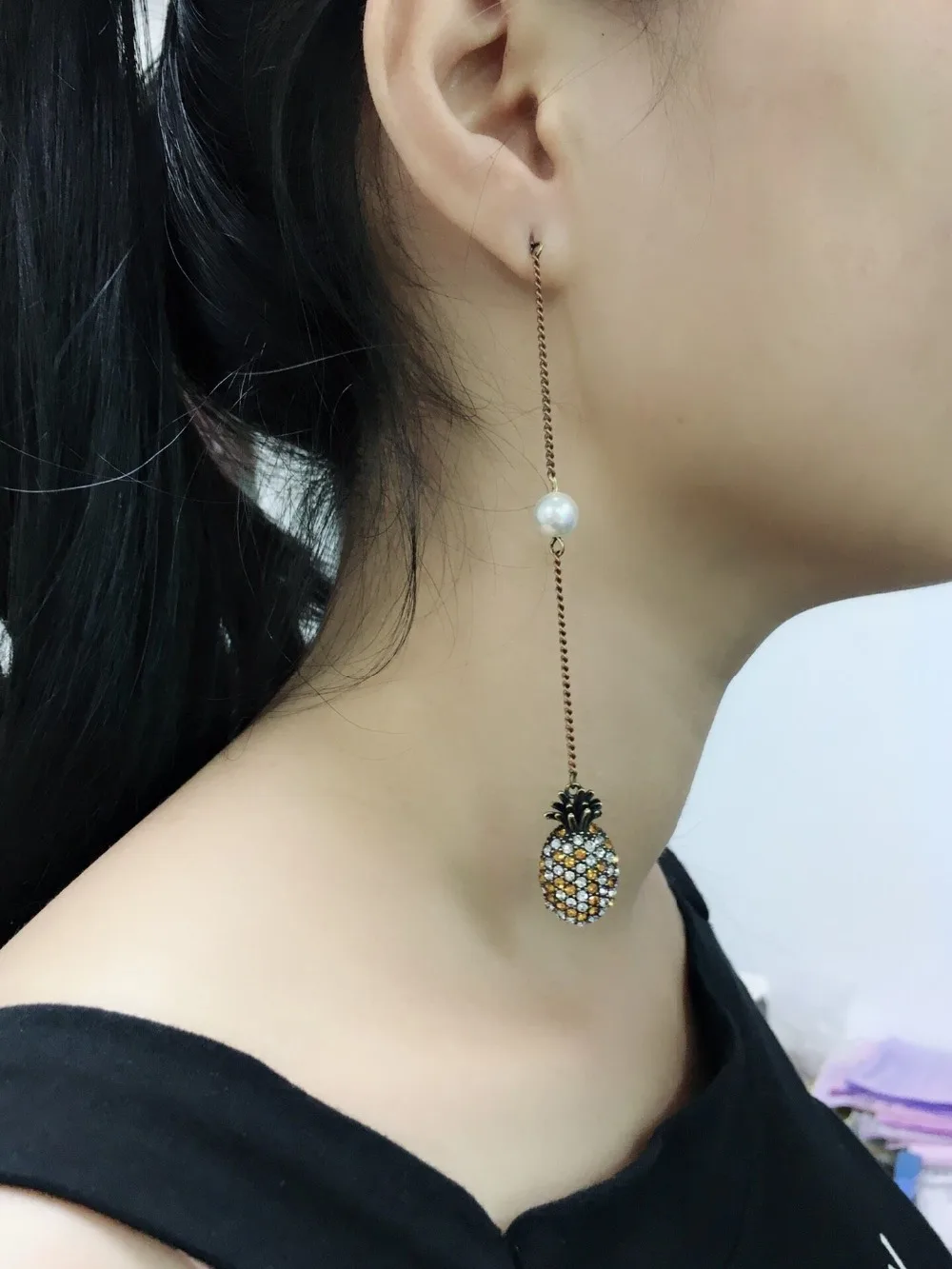 

YGU19 925 Silver Zircon Earrings Simple Zircon Lady's Earrings Wedding Gift