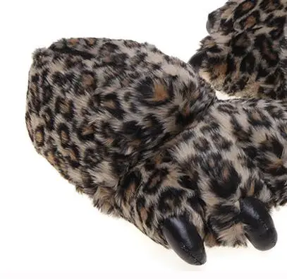 SunNY Everest 2018 Хэллоуин Медвежья Лапа хлопковые тапочки медведь коготь леопардовая