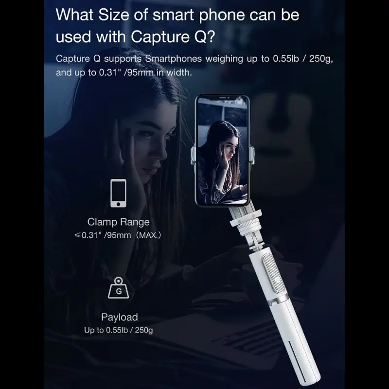 Портативный одноосевой Ручной Стабилизатор PTZ для iPhone Hua-wei Xiao-mi Phone 35EA |