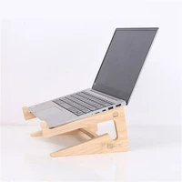 wooden laptop stand computer cooling bracket increased height can be stored desktop holder for 10 15in computer collapsible
