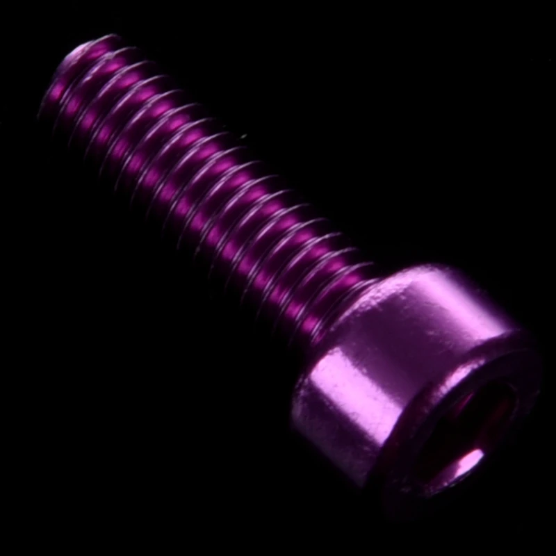 

1 Pair Bike Water Bottle Cage Bolts M5 Aluminium Alloy Hex Socket Tapping Screws