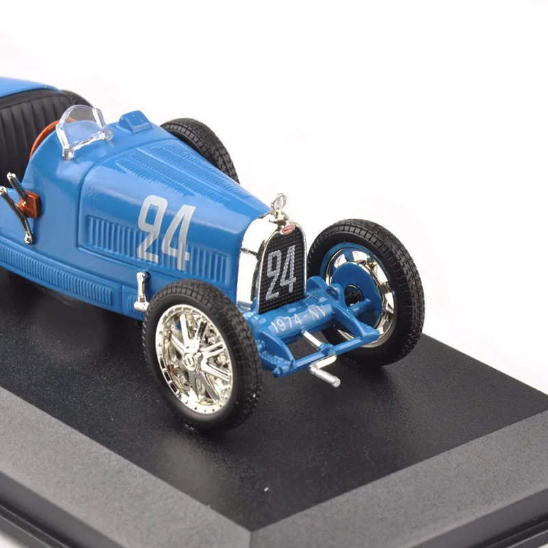 1/43 синий Grand Prix Sport 1928 Louis Chiron классический автомобиль Bugatti T35B для фанатов детские