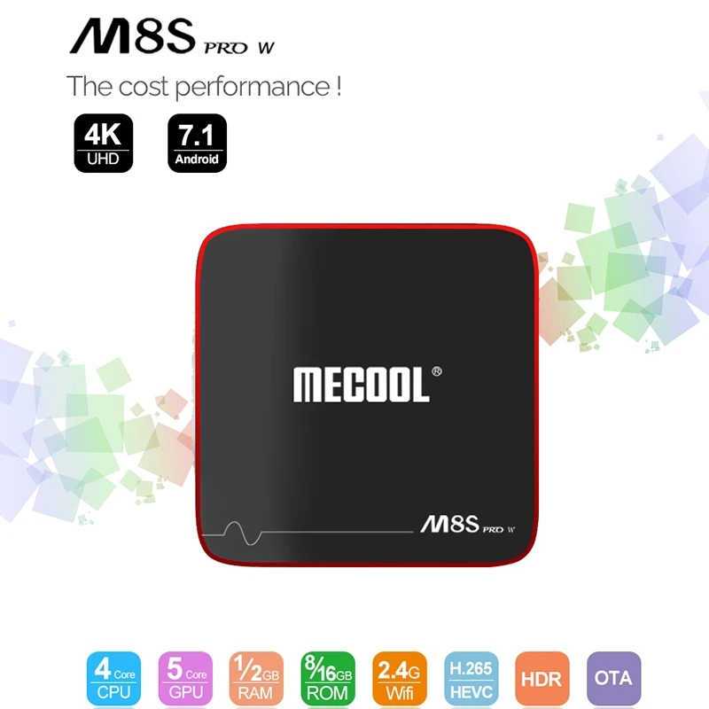 Smart TV Box Amlogic S905W PLUS W Android 7 1 2G RAM 16G ROM 2 4G WiFi 4K Ультра Тонкий HD телеприставка плеер