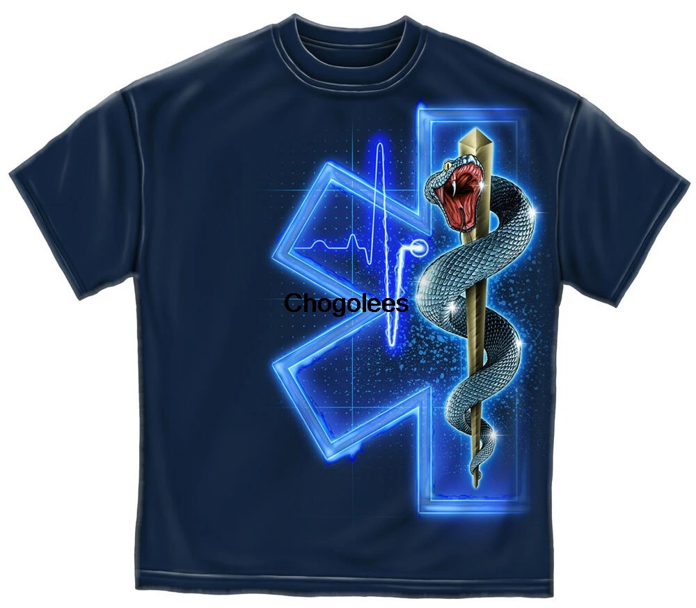 EMS Мужская футболка с полной печатью параметров скорой помощи |