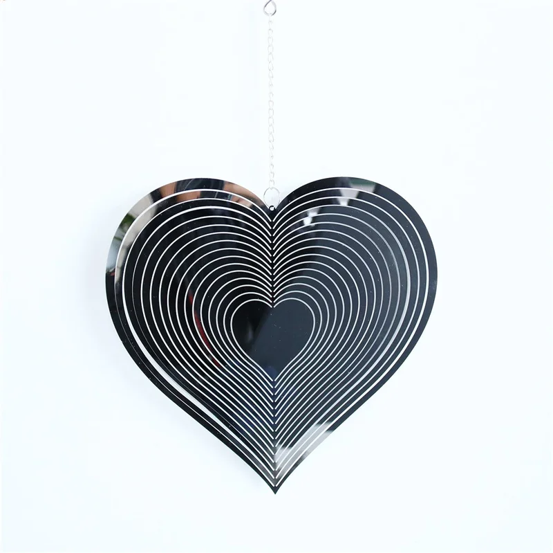 

Wind Spinners Outdoor Metal Clearance Beating Heart Wind Hanging Bedroom Living Room Window Decor Backyard dropshipping 2021
