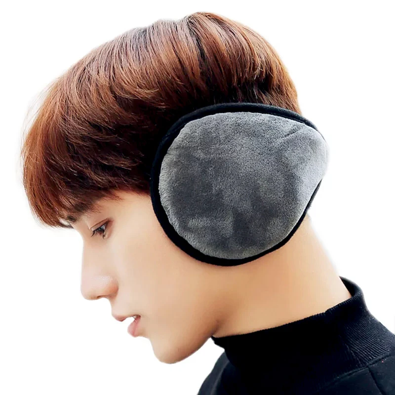 Стильные наушники для ношения сзади женские и мужские зимние складные уличные