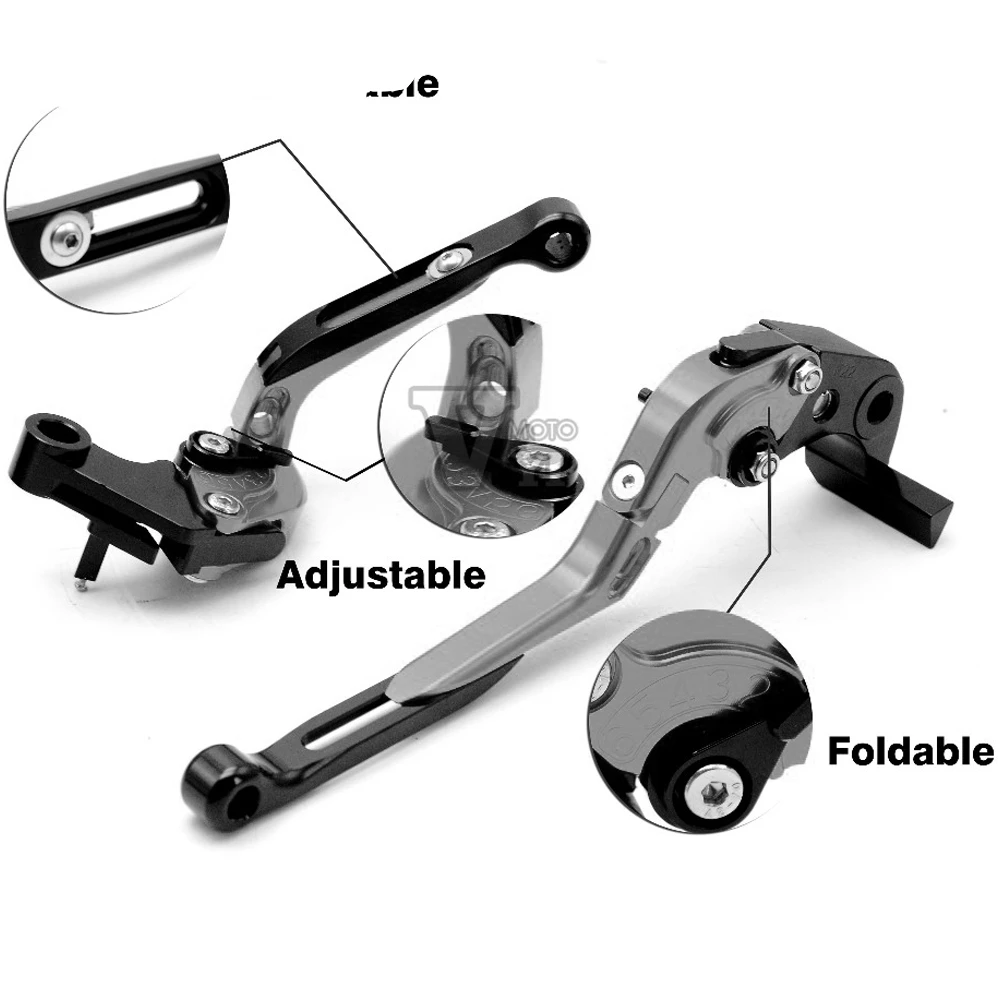 Motorcycle Adjustable Folding Brake Clutch Levers Handbrake Lever Hand Grips Ends FOR YAMAHA TW125 1999 2000 2001 2002 2003 2004 |