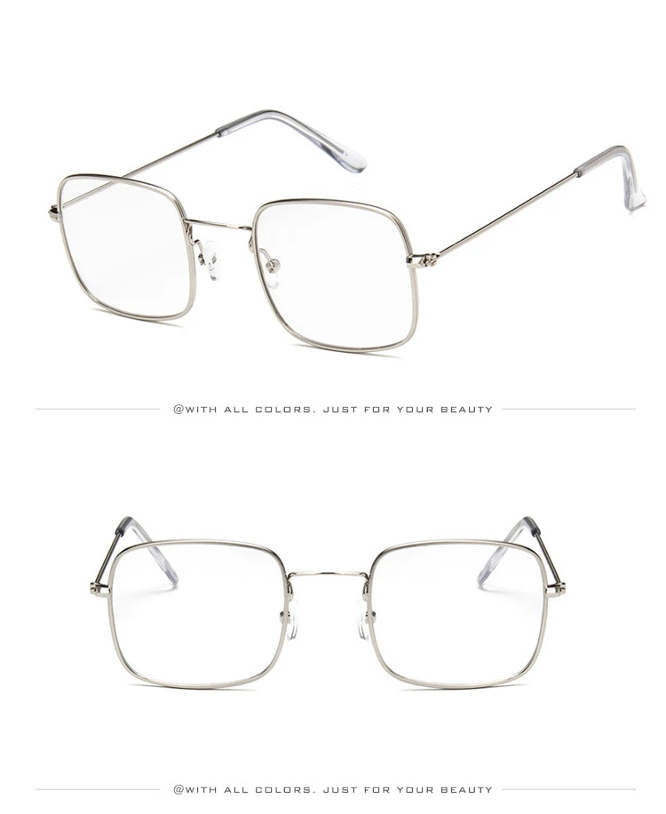 Солнцезащитные очки многоцветный красный золотой свет квадратная оправа Ретро