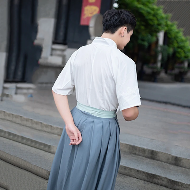 Классический танцевальный костюм Мужской Hanfu для народного фестиваля женская
