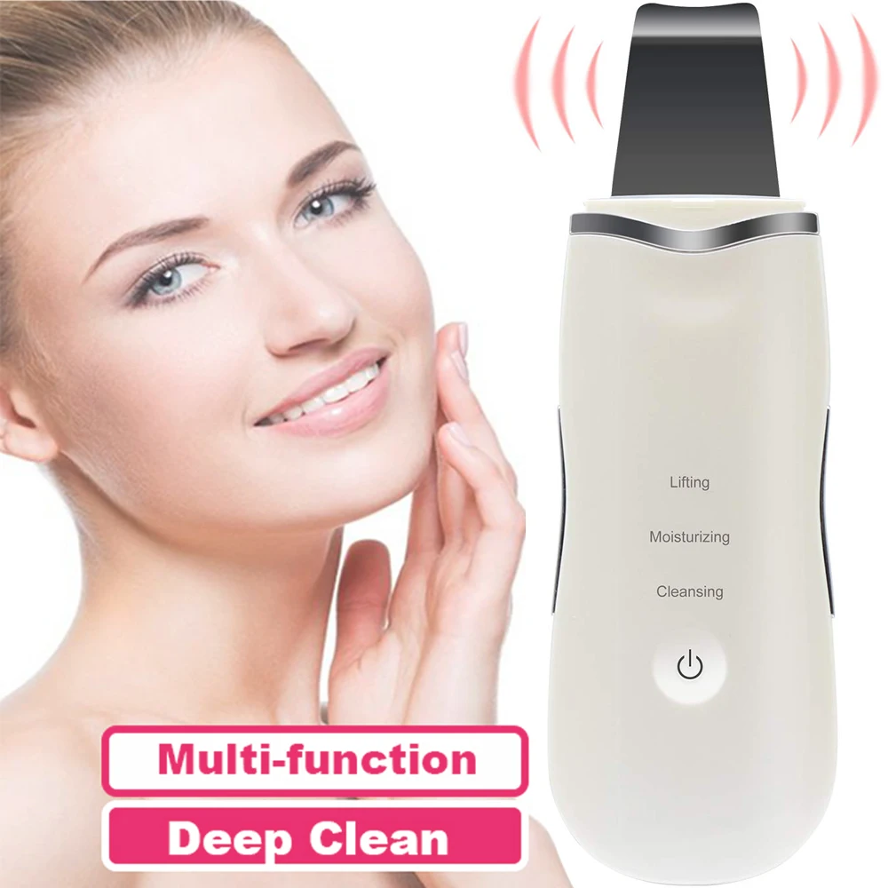 Перезаряжаемый ультразвуковой скраб для кожи лица очиститель удаления черных