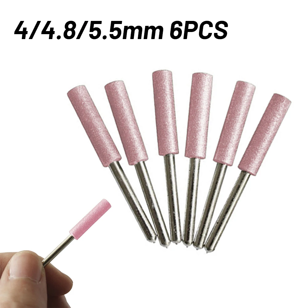 

6pcs 46mm Chain Saw Grinding Head Diamond 4.0/4.8/5.5/mm 1/8 Inch Shank For 1/4" Pitch And 3/8"(LP) /.325"/3/8" Pitch Chainsaws
