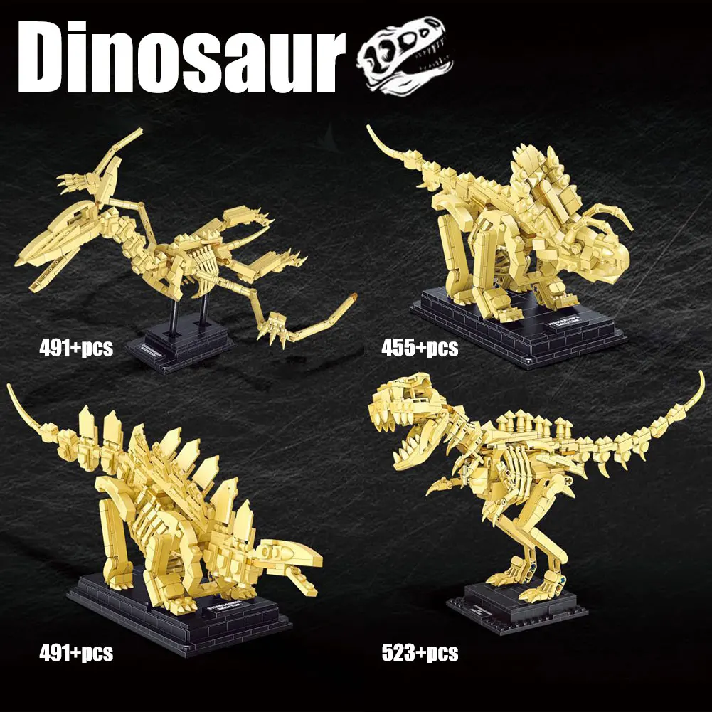 Jurassic Park Dinosaur Skeleton World Pterodactyl Model Building Blocks Toys for Children Boys | Игрушки и хобби