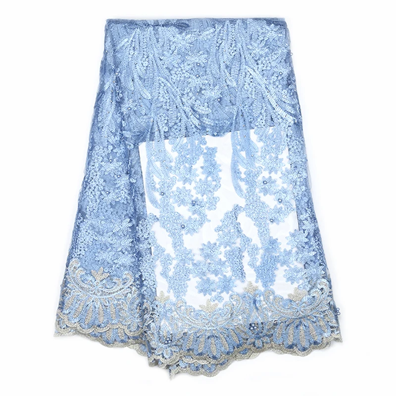 Высококачественное Кружевное французское нигерийское кружевное платье из