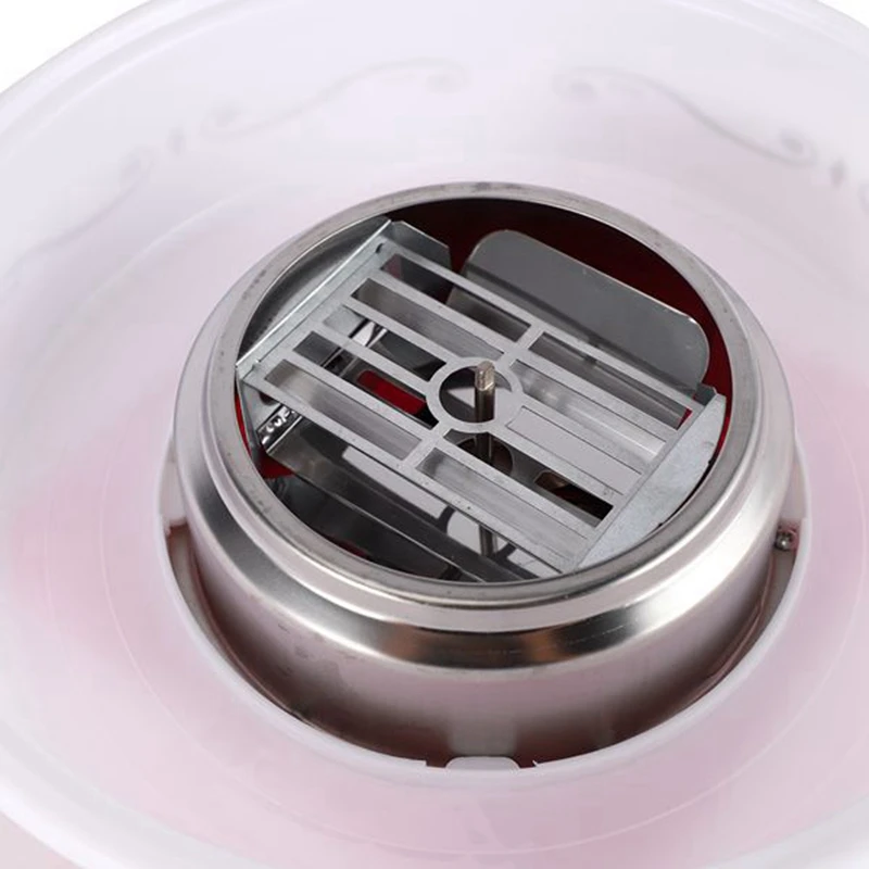 

Vintage Hard Free Countertop Cotton Candy Maker, Includes 2 Reusable Cones and Sugar Scoop - Pink US Plug