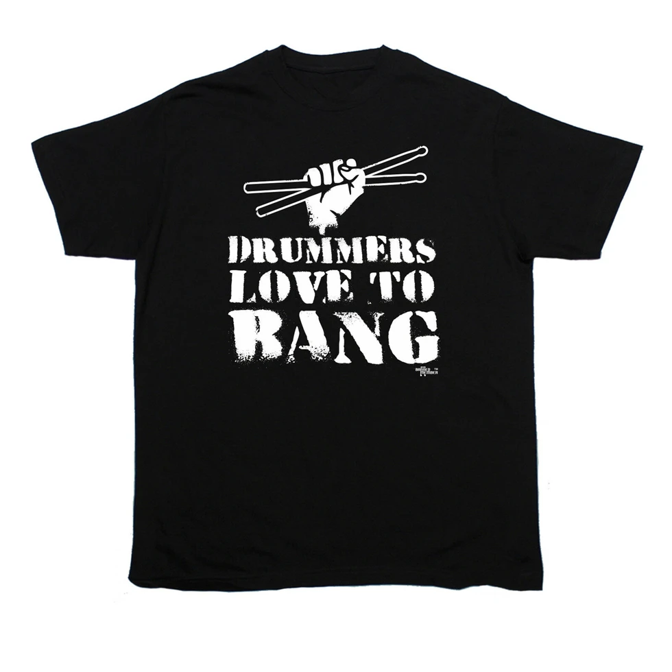 Футболка с надписью Drummers Love To Bang музыкальная модная забавная футболка на день