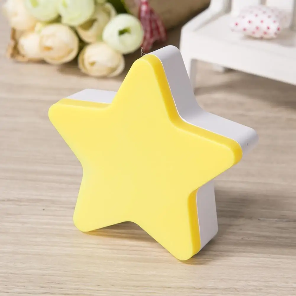 

Mini Cute Star Led Night Light Eu/us Pulg-in Socket Night Kids Sensor Control Bedside Lamp Children Lamp Wall Lamp Small Li W8E0