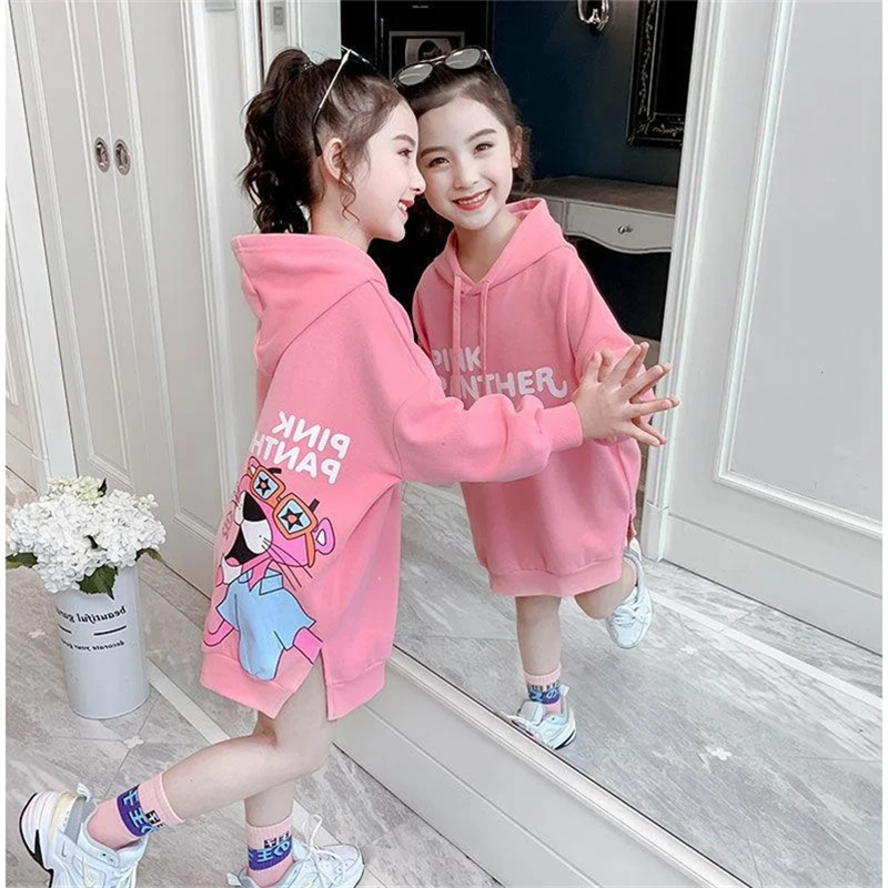 Cartoons Spring Autumn Tops Hoodies Girls Sweatshirts Jacket Coat Kids Overcoat Outwear Teenager Wedding Party Dress High Qualit