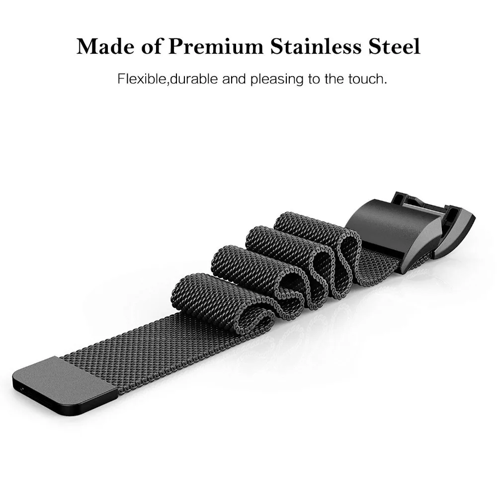 Металлический ремешок для Fitbit Charge 2 Charge2 смарт браслет Миланская петля Магнитная