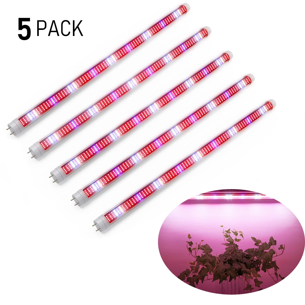 XRYL 5 Pcs Led Grow Light Bar 60W Full Spectrum Led Plant Light Phyto Lamp For Speed Growing Indoor Plant Grow Tent Complete Kit
