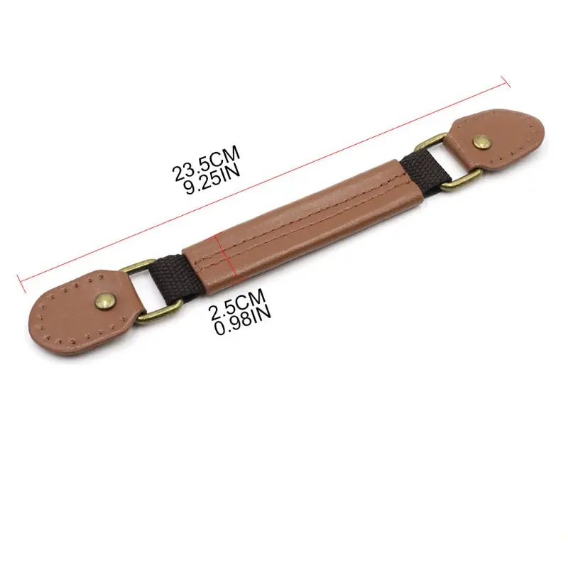 

23.5cm Faux Leather Short Bag Handle Strap Belt for DIY Handbag Sewing Accessory