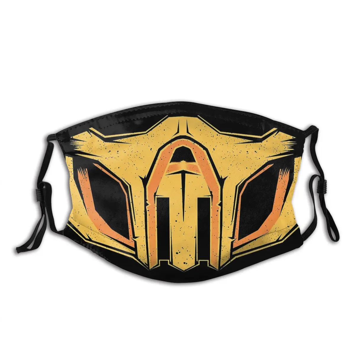 

Mortal Kombat Scorpion Washable Printed Mouth Face Mask with filters Anti Haze Dust Proof Earloop Protection Cover Respirator