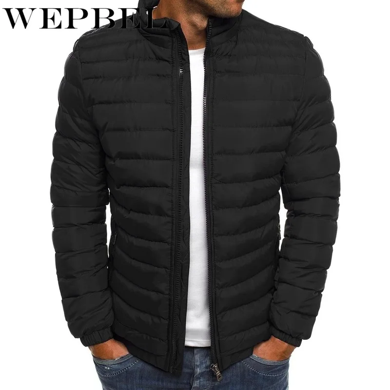 

WEPBEL Top Quality Men's Fashion Winter Warm Down Puffer Jacket Packable Light Down Jacket Coat