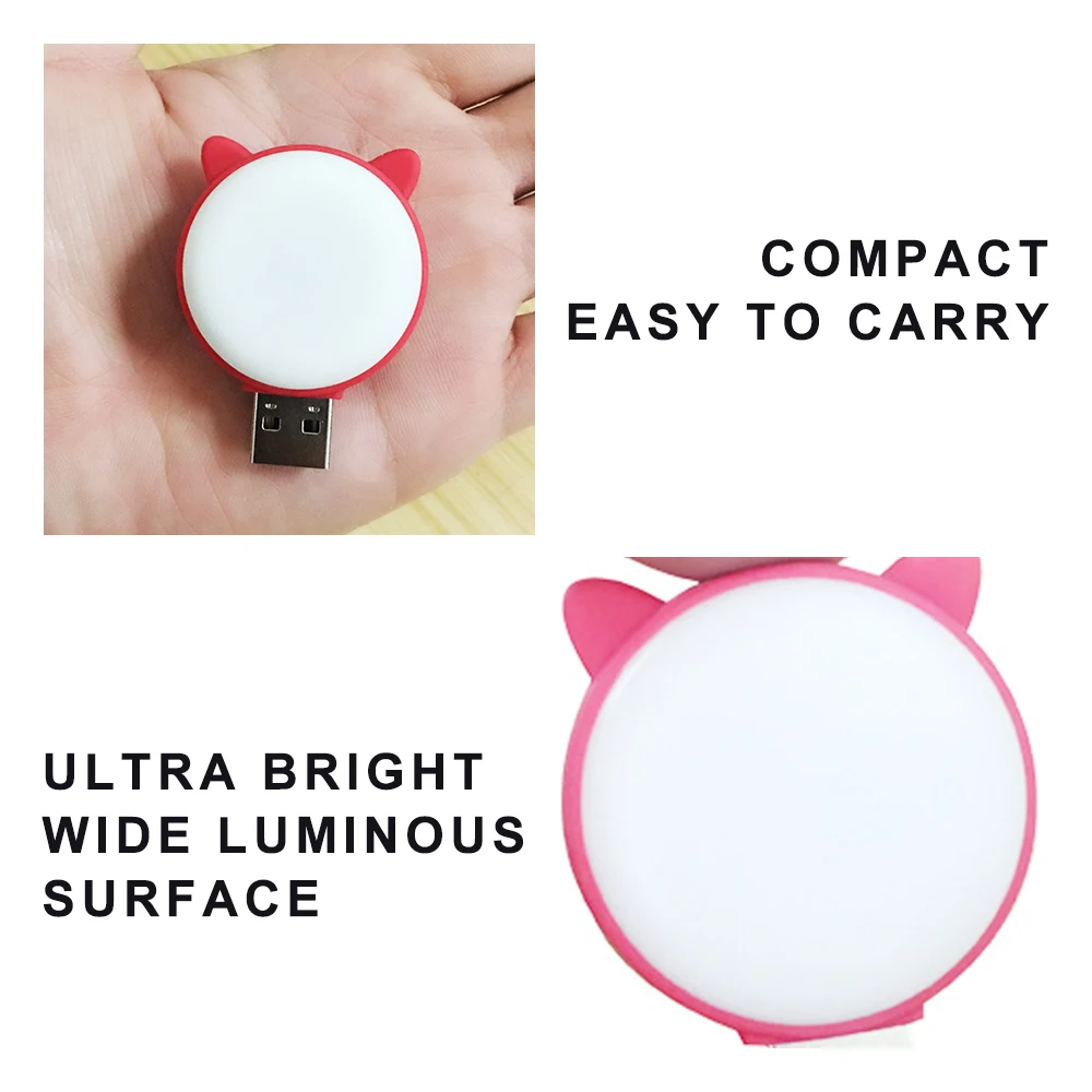 Портативная светодиодная мини лампа для чтения с USB разъемом 5 в пост.