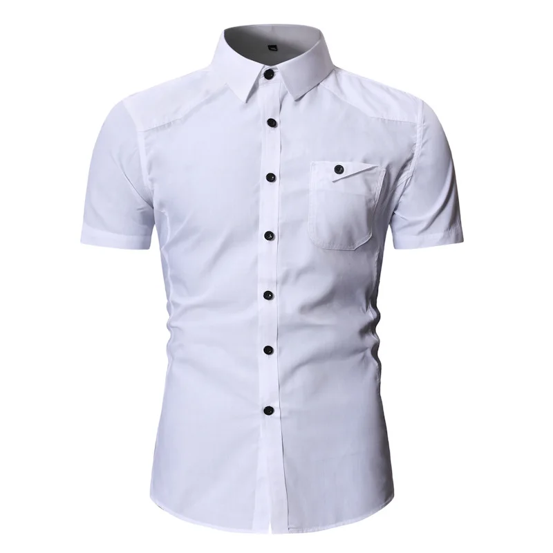 

2021 New Summer Shirts for Men New Breathable Military Men Shirts Short Sleeve Slim Men's Shirts Men Brand Clothing