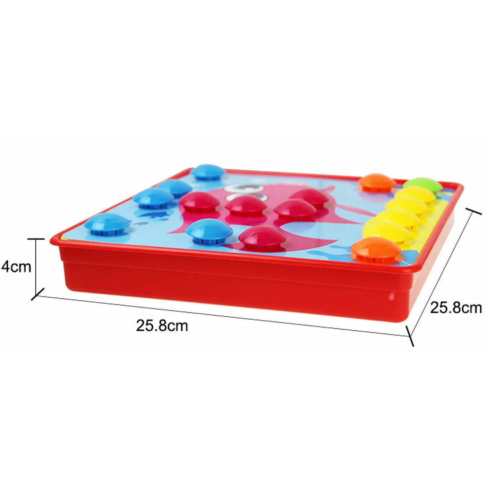1 набор пуговиц мозаичных игрушек детский цветной Развивающий пазл обучающая