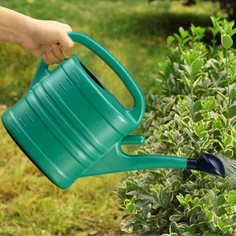 

Watering Can with Green 10 Litre 2 Gallons Garden Flower Water Bottle Watering Kettle with Handle Long Mouth