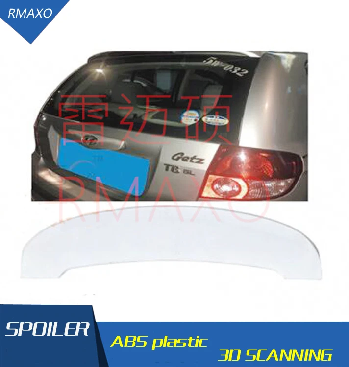 

Спойлер для Getz 2000-2007 Hyundai Getz спойлер из искусственного АБС-пластика заднее крыло автомобиля цветной задний спойлер