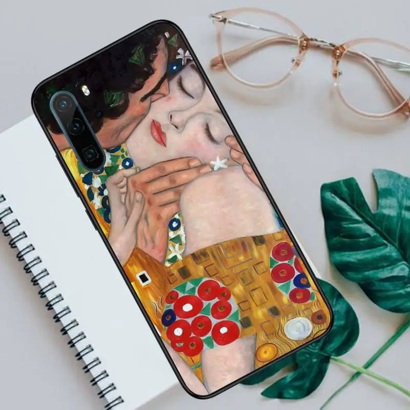 

Kiss by Gustav Klimt Design Phone Case For Huawei P40 P20 P30 lite Pro P Smart 2019 Mate 40 20 10 Lite Pro Nova 5t