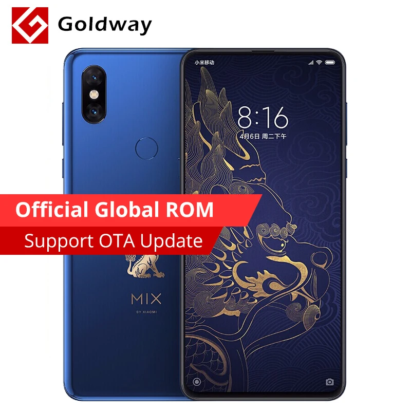 Мобильный телефон Snapdragon 256 845 дюйма с глобальной прошивкой Xiaomi mi x 3 Imperial Palace 6 39 Гб