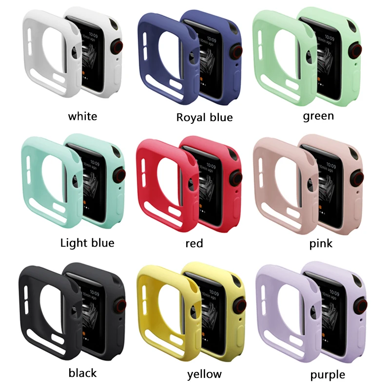 Чехол из ТПУ для Apple watch Series 5 4 3 2 1 защитный бампер 42 мм 40 44 38 телефона|Часы Чехлы| |