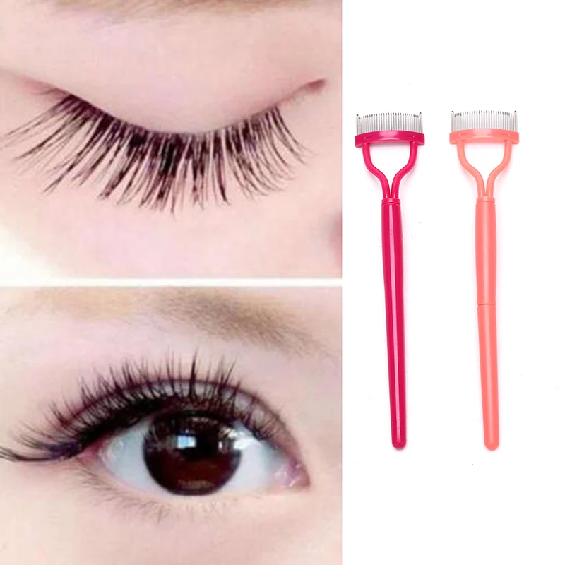 

Eyelash Curler Portable Eye Lashes Brush Lash Separator Brushes Cosmetic Tools