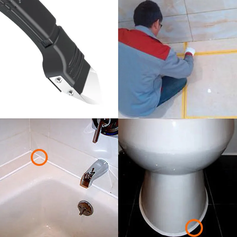 5in1 Silicone Scraper Remover Caulk Finisher Sealant Nozzle Sets Multifunctional Grout Spatula Caulking Tool Kit | Дом и сад