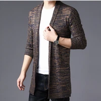 sweater coats 2021 autumn winter new casual md long long sleeve knitted cardigan mens solid color coat slim fit outwear sweater